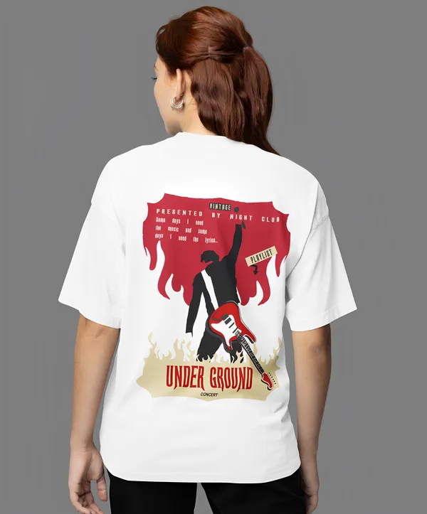 TOFFTEES_Premium_French_Terry_Fabric__(220_GSM)_White_Oversized_Underground_Half_Sleeves_Women's_T-shirt