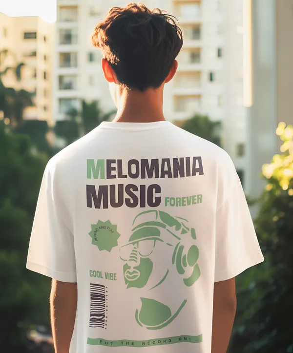 TOFFTEES_Premium_French_Terry_Fabric__(220_GSM)_White_Oversized_Melomania_Half_Sleeves_T-shirt