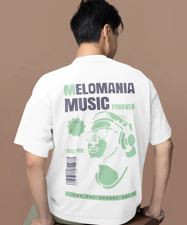 TOFFTEES_Premium_French_Terry_Fabric__(220_GSM)_White_Oversized_Melomania_Half_Sleeves_T-shirt