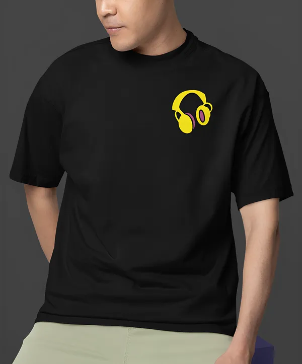TOFFTEES_Premium_French_Terry_Fabric__(220_GSM)_Black_Oversized_Therapist_Half_Sleeves_T-shirt