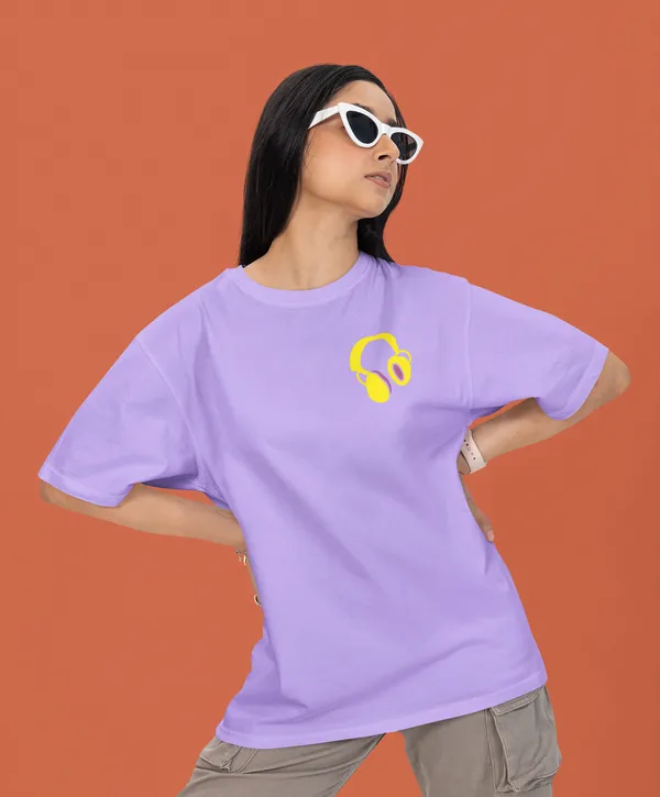 TOFFTEES_Premium_French_Terry_Fabric__(220_GSM)_Lavender_Oversized_Therapist_Half_Sleeves_Women's_T-shirt