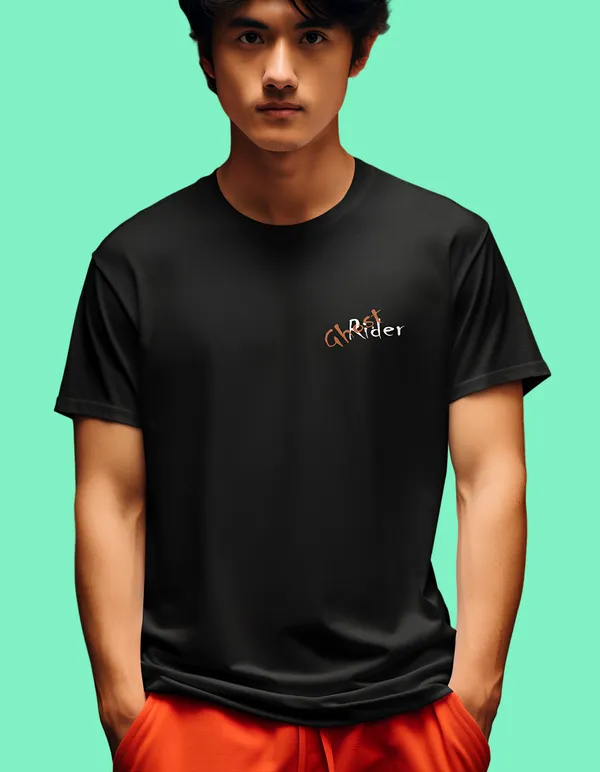 TOFFTEES_Black_Ghost_Rider_Half_Sleeves_T-Shirt_|_HD_Print_With_100%_Cotton