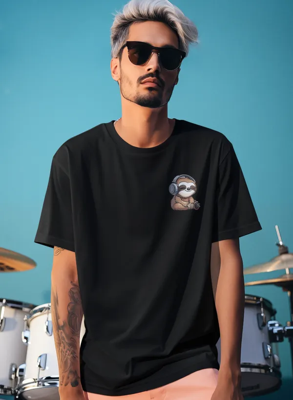 TOFFTEES_Music_Popular_Oversized_Feelthenote_Half_Sleeves_Black_T-shirt_|___(200_GSM)