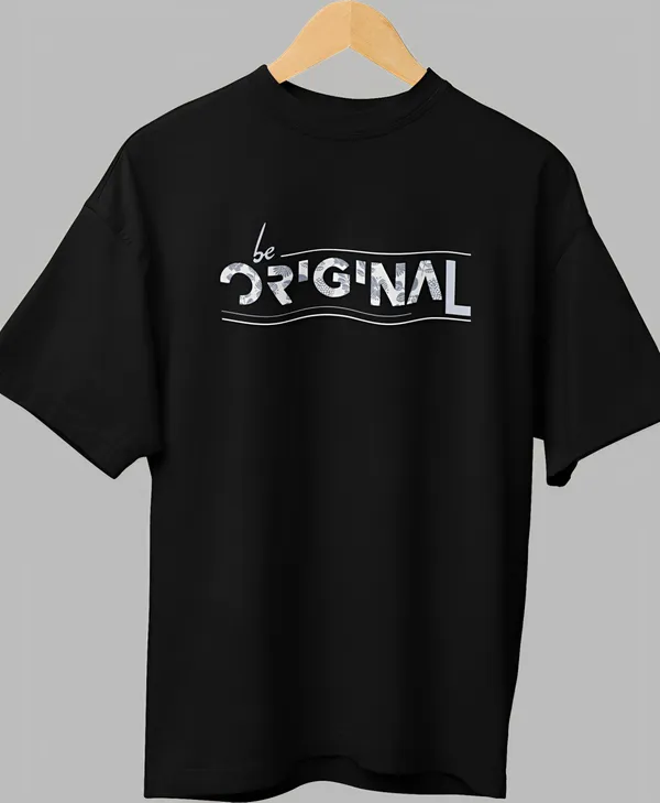 TOFFTEES_Premium_Black_Oversized_Be_Original_Half_Sleeves_T-shirt_|_French_Terry_Fabric__(220_GSM)