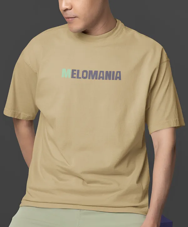 TOFFTEES_Premium_French_Terry_Fabric__(220_GSM)_Beige_Oversized_Melomania_Half_Sleeves_T-shirt