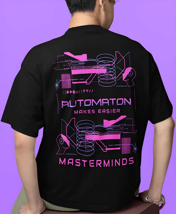 TOFFTEES_Premium_Black_Oversized_Masterminds_Half_Sleeves_T-shirt_|_French_Terry_Fabric__(220_GSM)