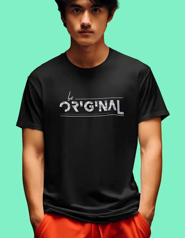 TOFFTEES_Black_Be_Original_Half_Sleeves_T-Shirt_|_HD_Print_With_100%_Cotton