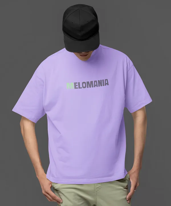 TOFFTEES_Premium_French_Terry_Fabric__(220_GSM)_Lavender_Oversized_Melomania_Half_Sleeves_T-shirt