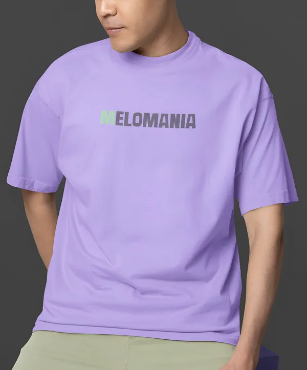 TOFFTEES_Premium_French_Terry_Fabric__(220_GSM)_Lavender_Oversized_Melomania_Half_Sleeves_T-shirt