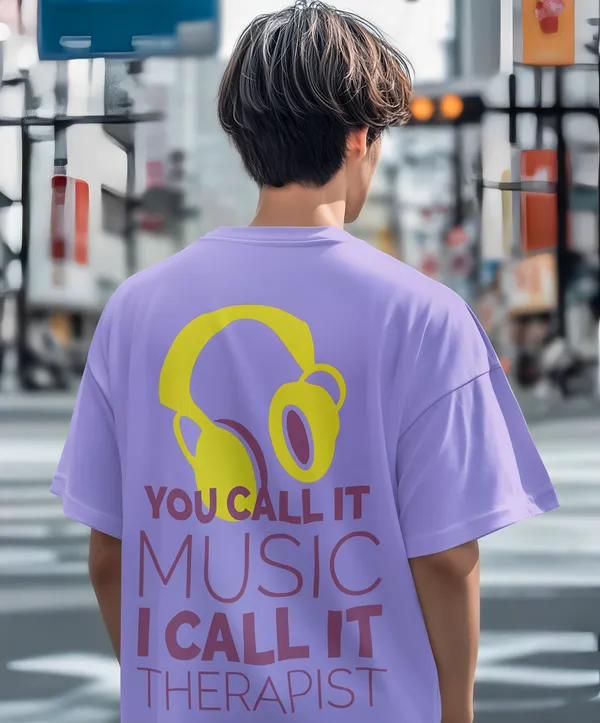 TOFFTEES_Premium_French_Terry_Fabric__(220_GSM)_Lavender_Oversized_Therapist_Half_Sleeves_T-shirt