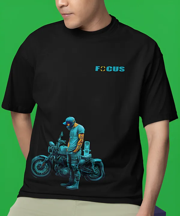 TOFFTEES_Popular_Oversized_Focus_Half_Sleeves_Black_T-shirt_|___(200_GSM)