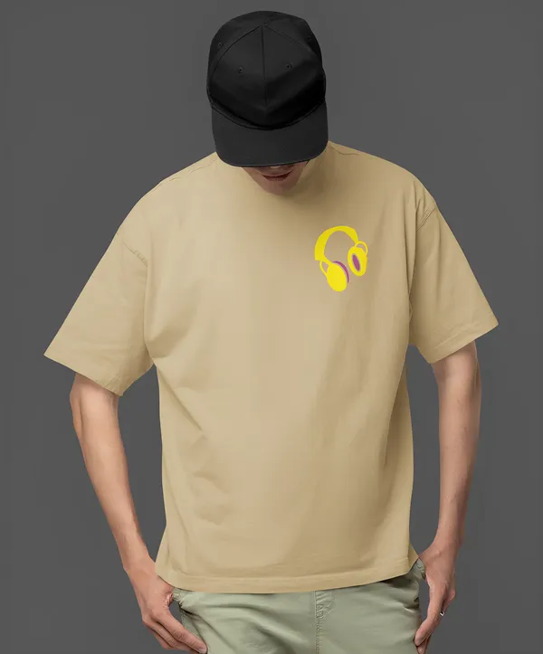 TOFFTEES_Premium_French_Terry_Fabric__(220_GSM)_Beige_Oversized_Therapist_Half_Sleeves_T-shirt