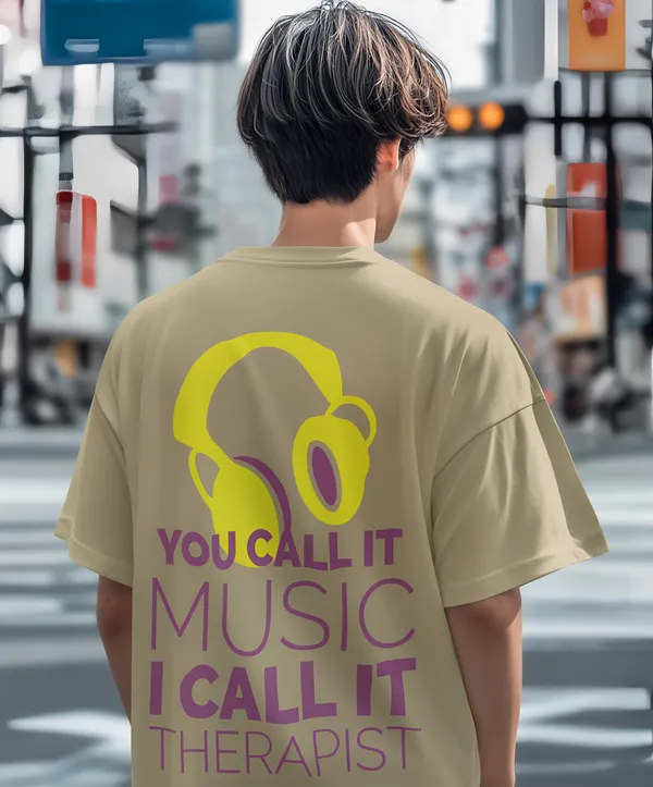 TOFFTEES_Premium_French_Terry_Fabric__(220_GSM)_Beige_Oversized_Therapist_Half_Sleeves_T-shirt