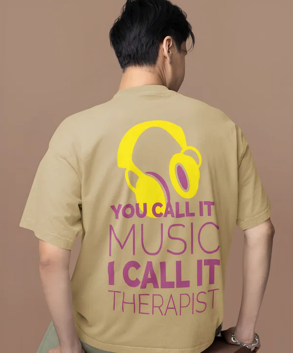 TOFFTEES_Premium_French_Terry_Fabric__(220_GSM)_Beige_Oversized_Therapist_Half_Sleeves_T-shirt