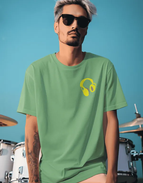 TOFFTEES_Music_Popular_Oversized_Therapist_Half_Sleeves_Mint_Green_T-shirt_|___(200_GSM)