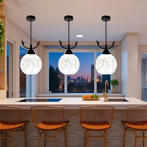 Avior_Black_&_White_Deer_Horns_Design_Ceiling_Hanging_Lights_For_Kitchen_Island,_Pendent_Lamp_Over_Dining_Table,_Home_Decorative_Items_For_Gallery/_Lobby/_Balcony_(Pack_Of_3)