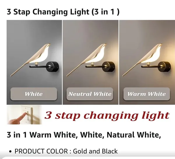 Avior_Bird_Wall_Light_for_Living_Room,_Bedroom,_Home_Decoration,_Bedside,_Hotels_and_Restaurants_(Pack_of_1)