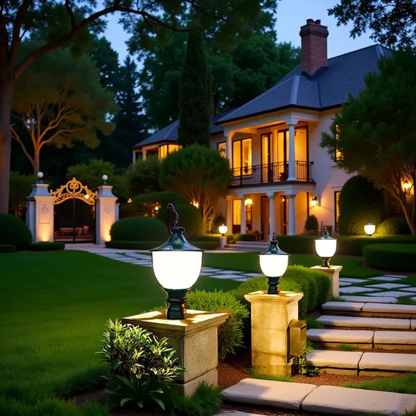 Avior_Black_Modern_Looking_Waterproof_Outdoor_Gate_Light_Pillar_Light_Garden_Lamp_(18_Watt)_(Pack_of_1)