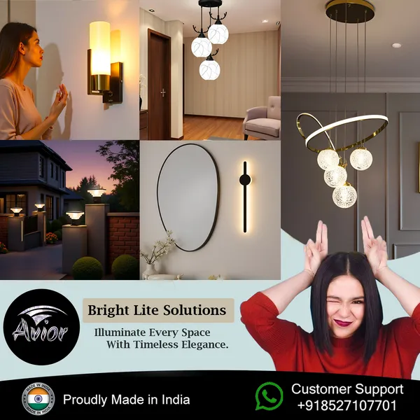 Avior_Wall_Lights_for_Home_Decoration,_Wall_Lamps_for_Living_Room_(White_12W_Round_Steel_Base,_Line_Frosted_Glass_)