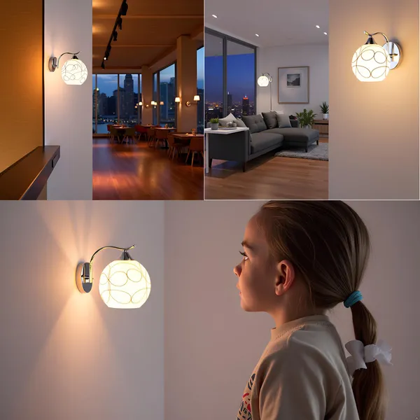 Avior_Wall_Lights_for_Home_Decoration,_Wall_Lamps_for_Living_Room_(White_12W_Round_Steel_Base,_Line_Frosted_Glass_)