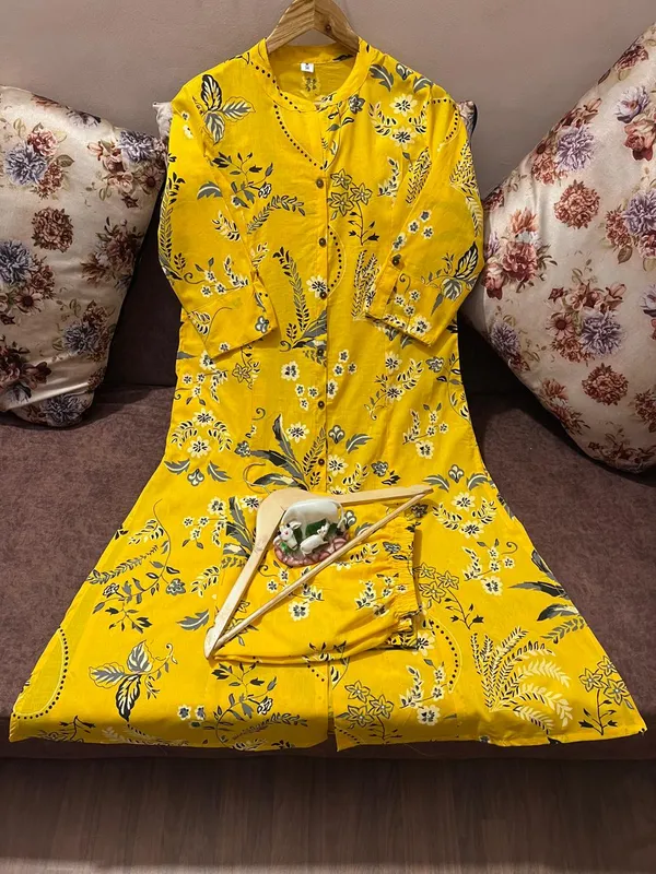 Yellow_Cotton_Printed_Co-Ord_Set_For_Women