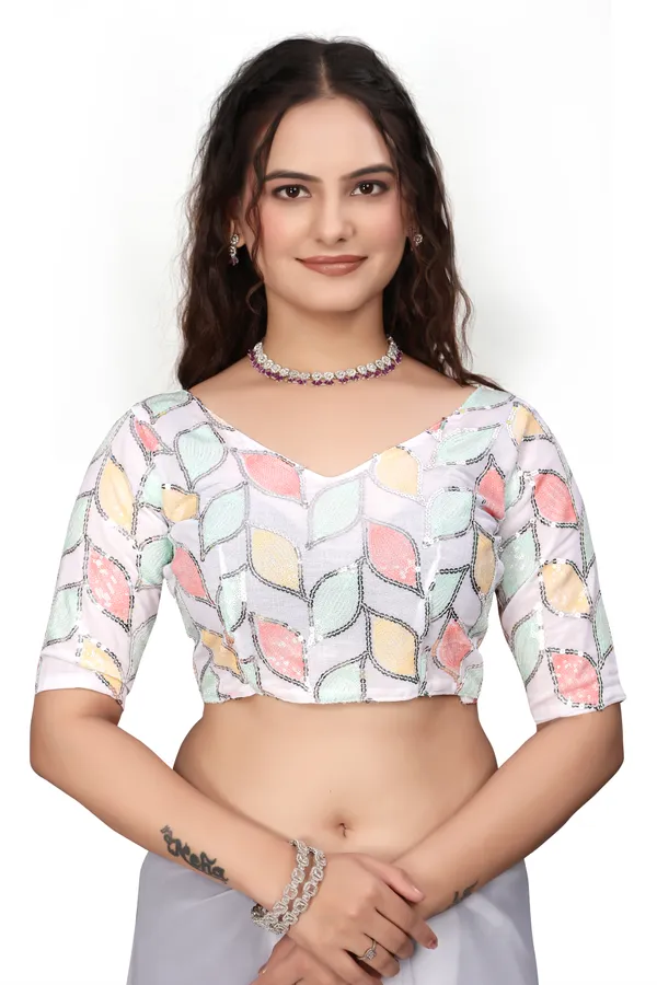 GRIFEZ__WOMEN'S_FANCY_GEORGETTE_SILVER_PANKHUDI_SAREE