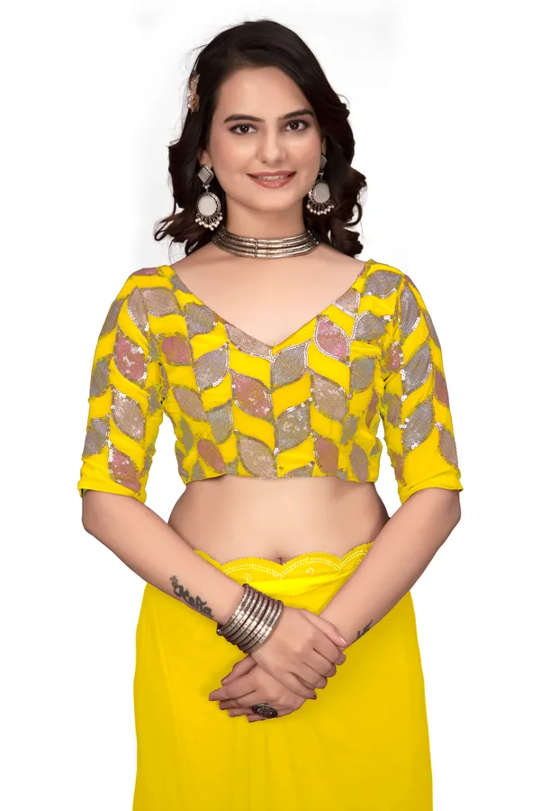 GRIFEZ__WOMEN'S_FANCY_GEORGETTE_SILVER_PANKHUDI_SAREE
