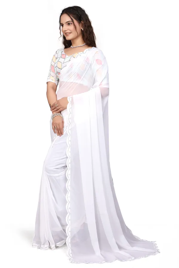 GRIFEZ__WOMEN'S_FANCY_GEORGETTE_SILVER_PANKHUDI_SAREE