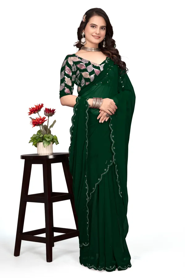 GRIFEZ__WOMEN'S_FANCY_GEORGETTE_SILVER_PANKHUDI_SAREE