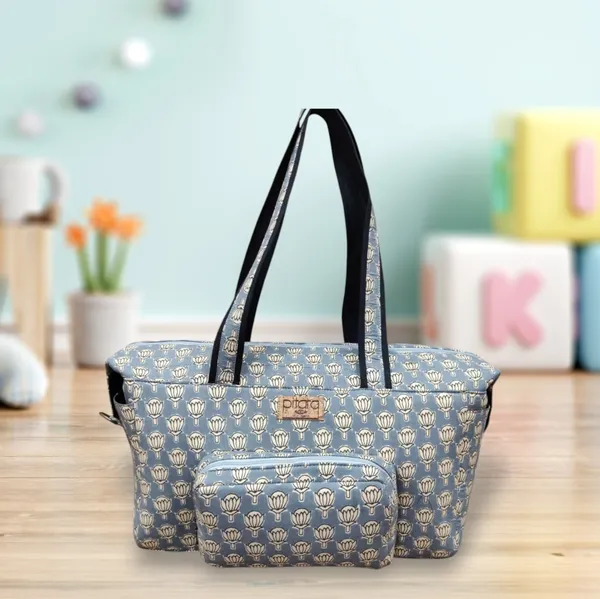 Grey_Lotus_Handcrafted_Baby_Diaper_Bag