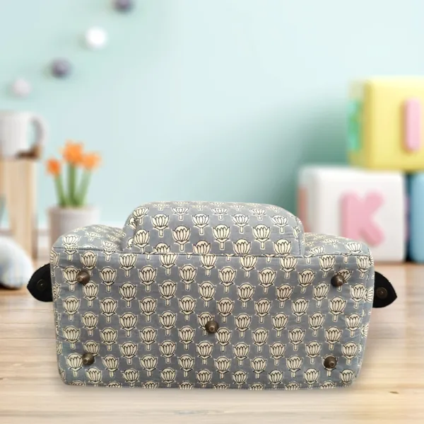 Grey_Lotus_Handcrafted_Baby_Diaper_Bag