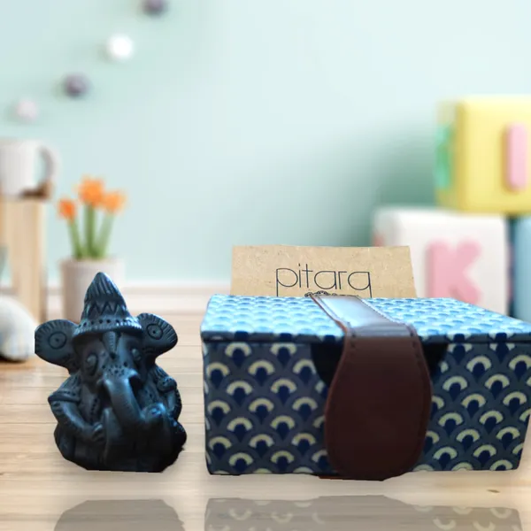 Blue_Ikat_Handcrafted_Desk_Cardholder