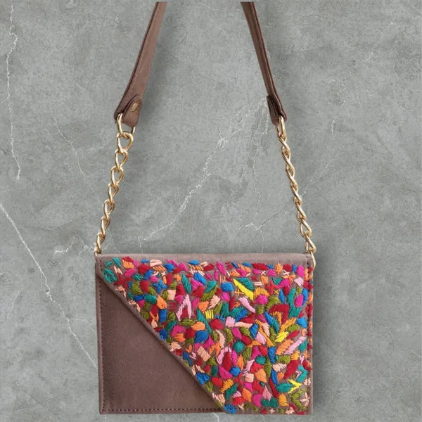 Grey_Suede_Handcrafted_Felt_Multi_Hued_Suede_Wristlet