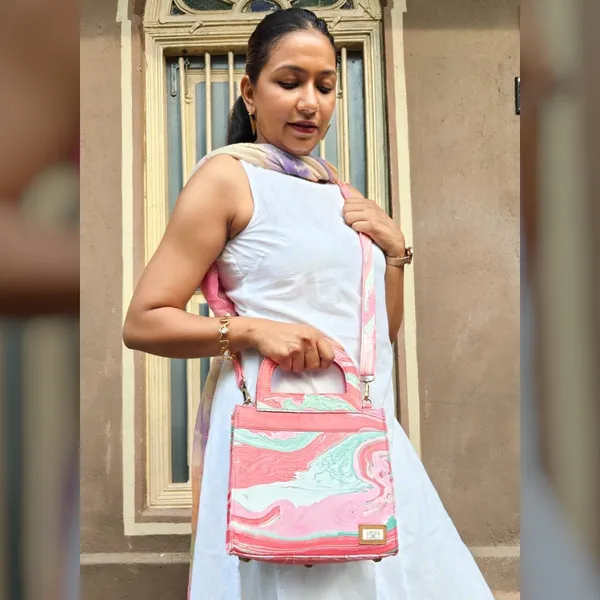 Marble_Print_Handcrafted_Small_Tote_Hand_Bag