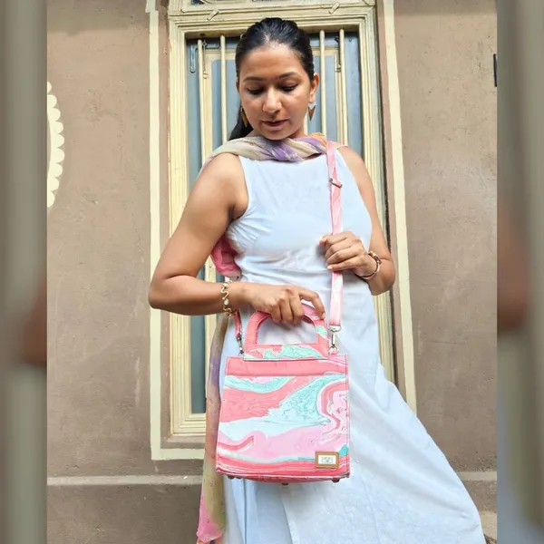 Marble_Print_Handcrafted_Small_Tote_Hand_Bag