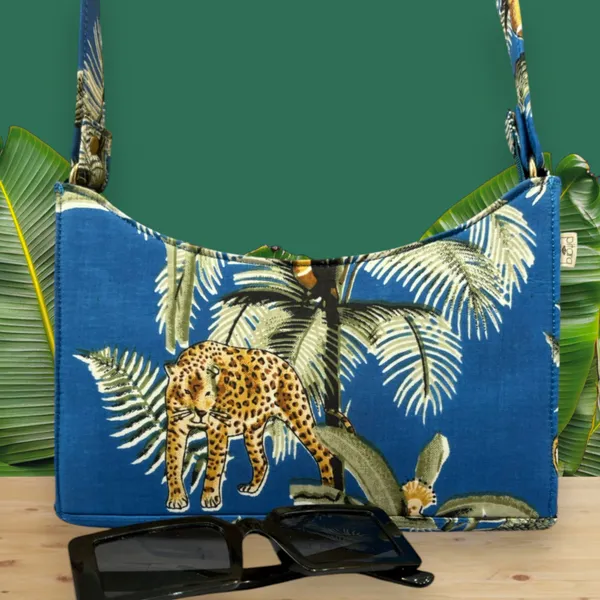 Blue_Handcrafted_Cotton_Printed_Baguette_Shoulder_Bag_With_Matching_Handle
