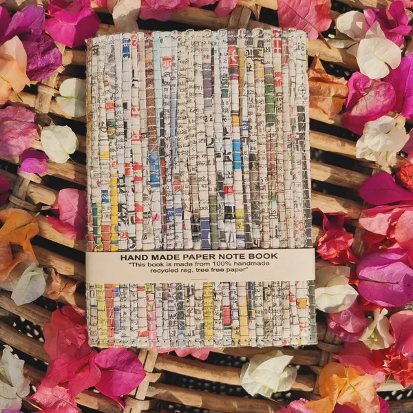 Upcycled_Weaved_Newspaper_A6_Journal