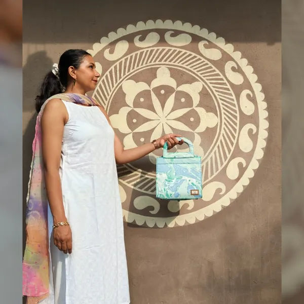 Marble_Print_Handcrafted_Small_Tote_Hand_Bag