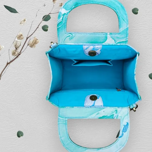 Marble_Print_Handcrafted_Small_Tote_Hand_Bag