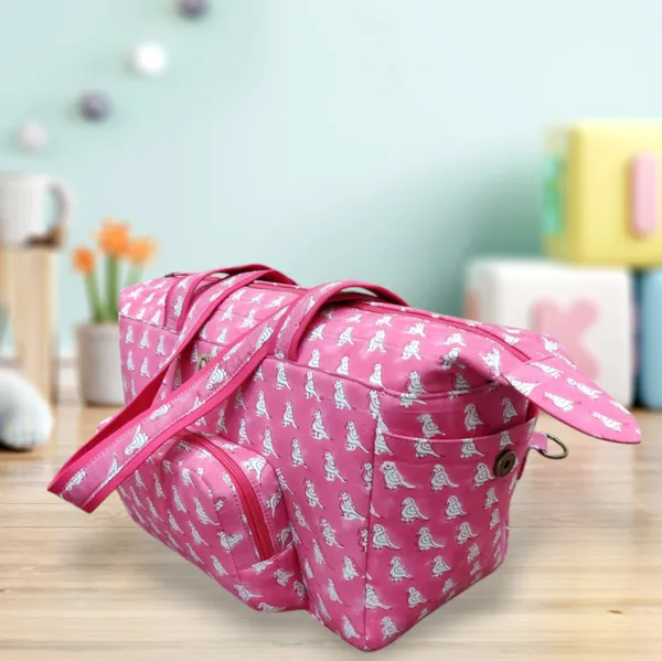 Pink_Bird_Handcrafted__Baby_Diaper_Bag