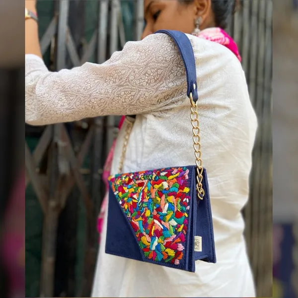Blue_Suede_Handcrafted_Felt_Multi_Hued_Suede_Wristlet