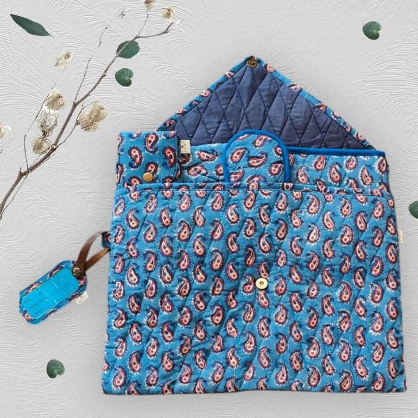 Blue_Handcrafted_Small_Boota_Quilted_Travelling_Kit_/_Gift_Set