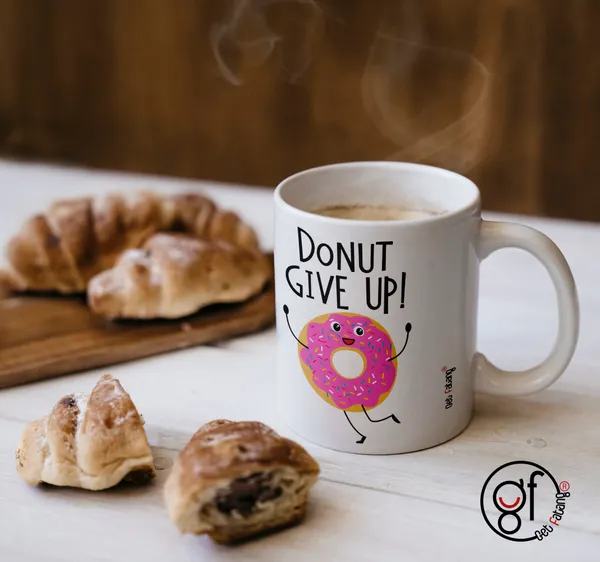 White_Coffee_Mug_Donut_Give_Up_Motivational_Printed_Ceramic__Gift_For_Her_/_Him_(350_Ml)_Pack_Of_1