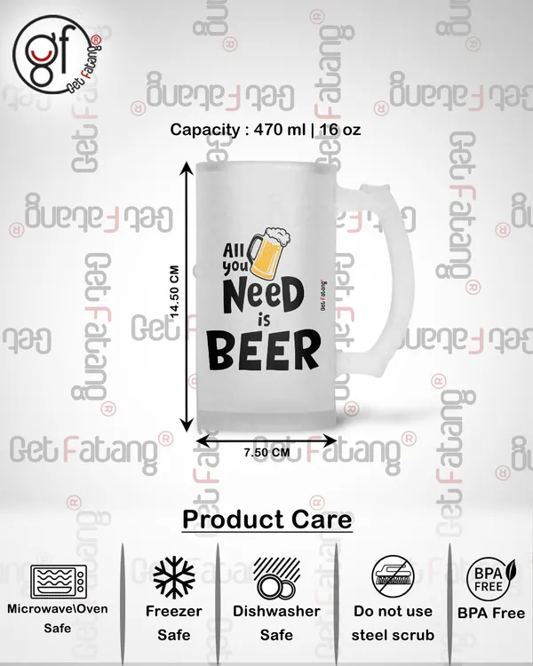 All_You_Need_is_Beer_Printed_Frosted_Glass_Beer_Mug_Gift_for_Her_/_Him_(470_ML)_Pack_of_1