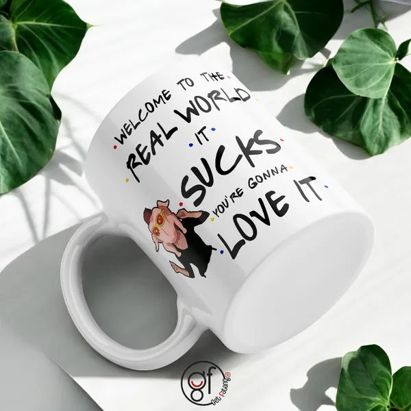 Welcome_To_The_Real_World_Friends_Tv_Show_Series_White_Mug_|_Pop_Culture_Theme_Printed_Ceramic_Mug_|_Gift_For_Him_/_Her_|_(350_ML)_Pack_Of_1_(White)