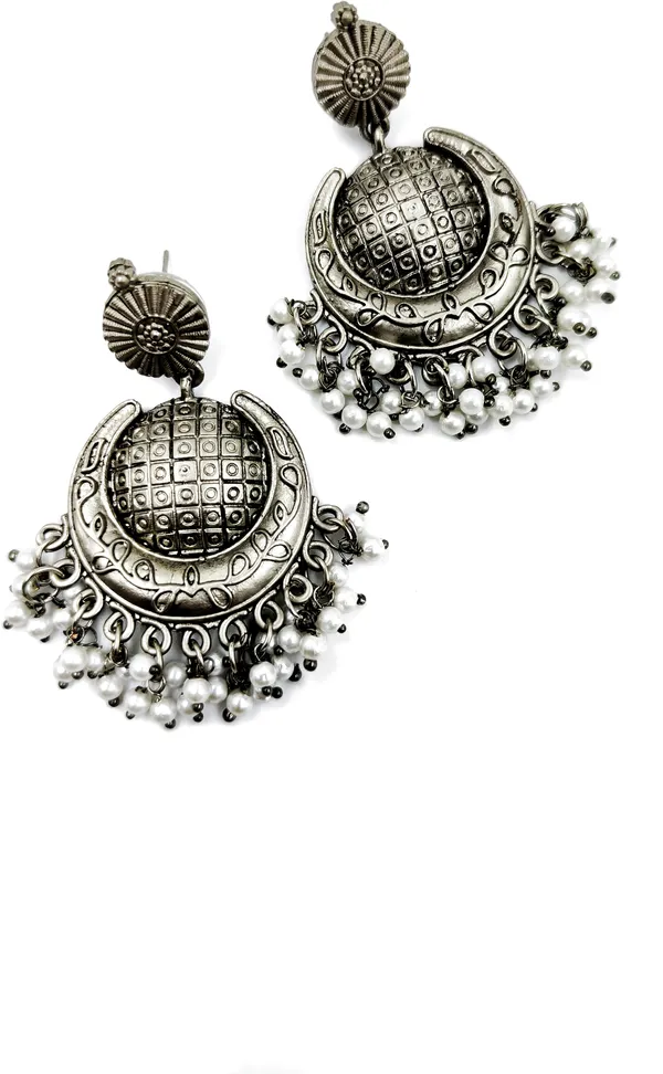 Brass_Earrings_Silver_Plated_For_Women