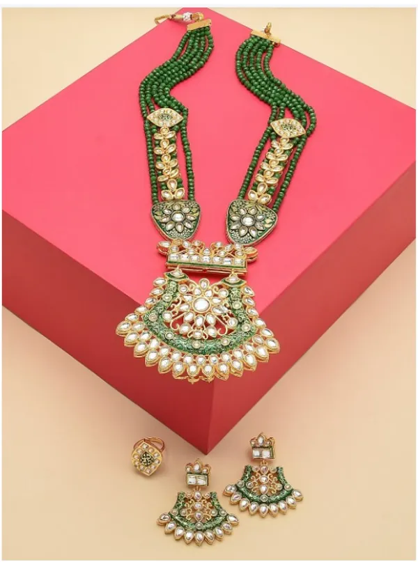 Alloy_Choker_Set_Gold_Plated_For_Women