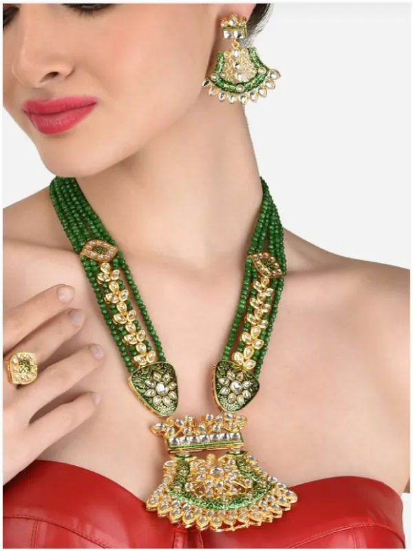 Alloy_Choker_Set_Gold_Plated_For_Women