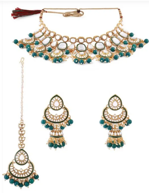 Alloy_Choker_Set_Gold_Plated_For_Women