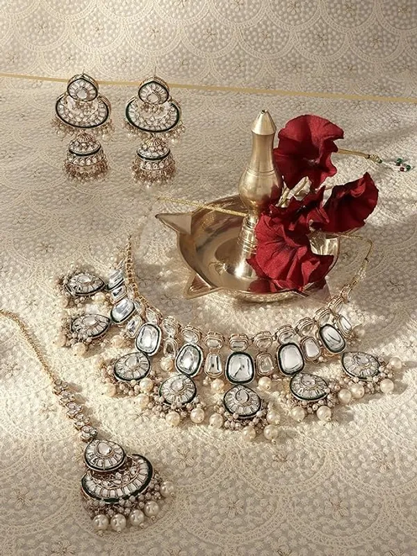 Alloy_Choker_Set_Gold_Plated_For_Women